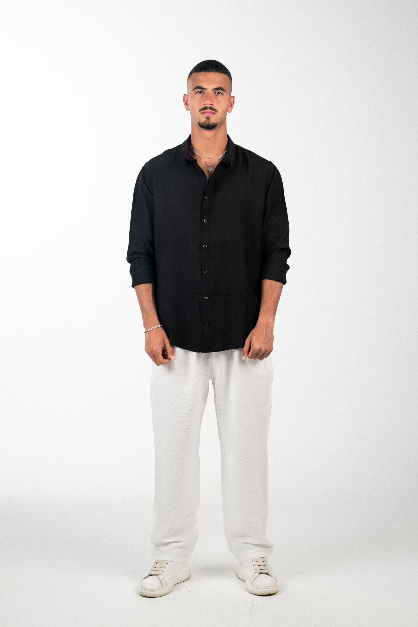 Linen Black Shirt