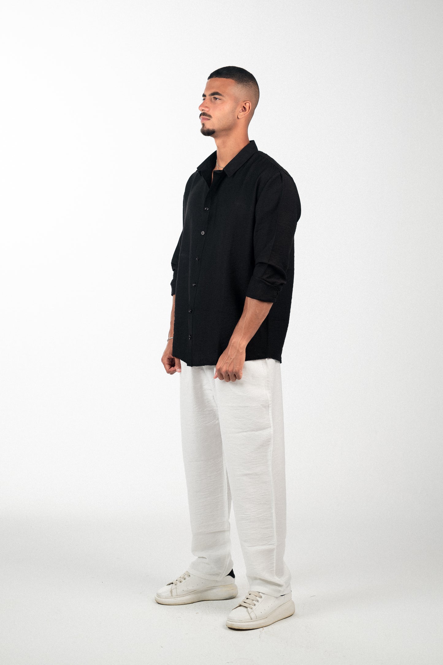 Linen Black Shirt