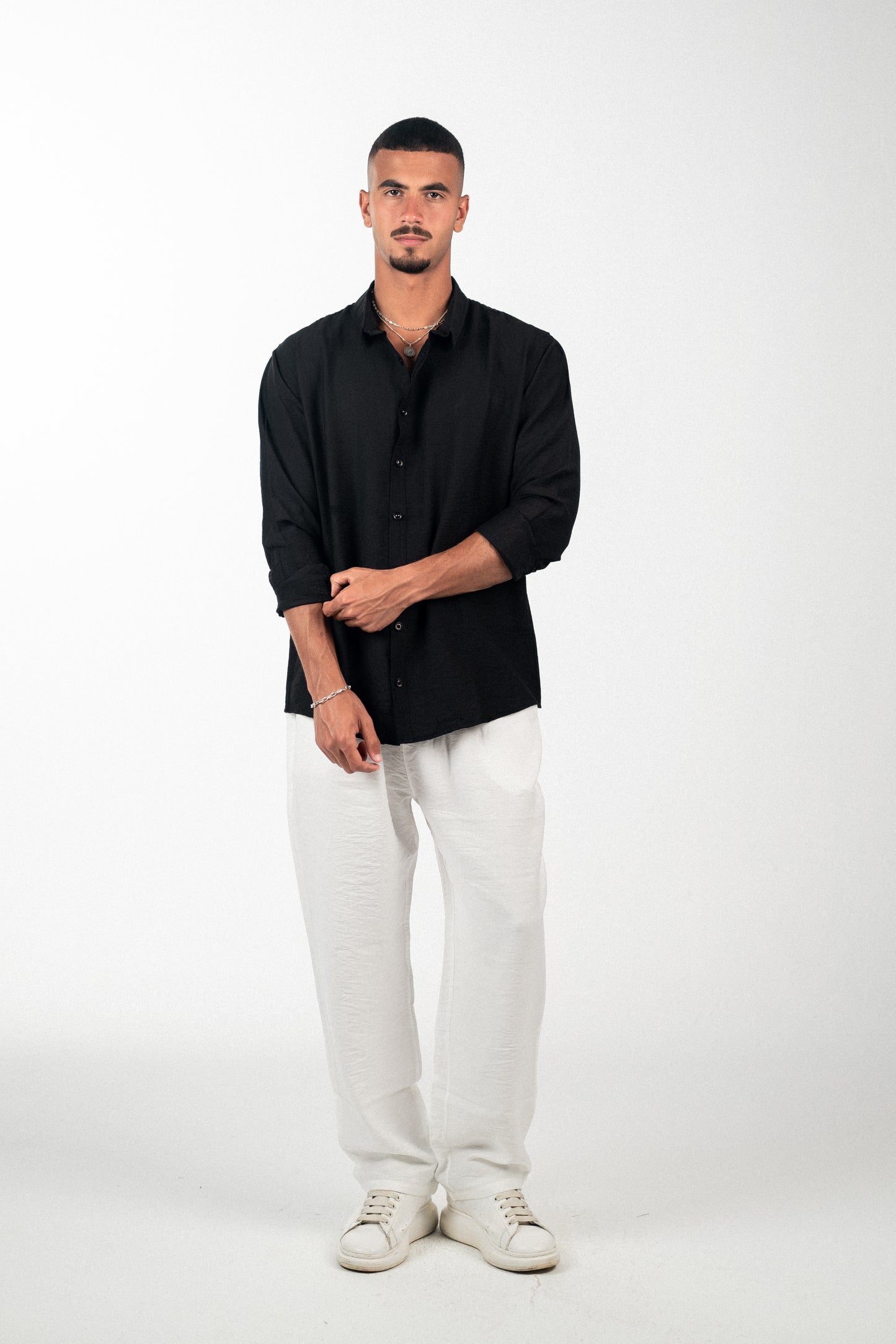 Linen Black Shirt