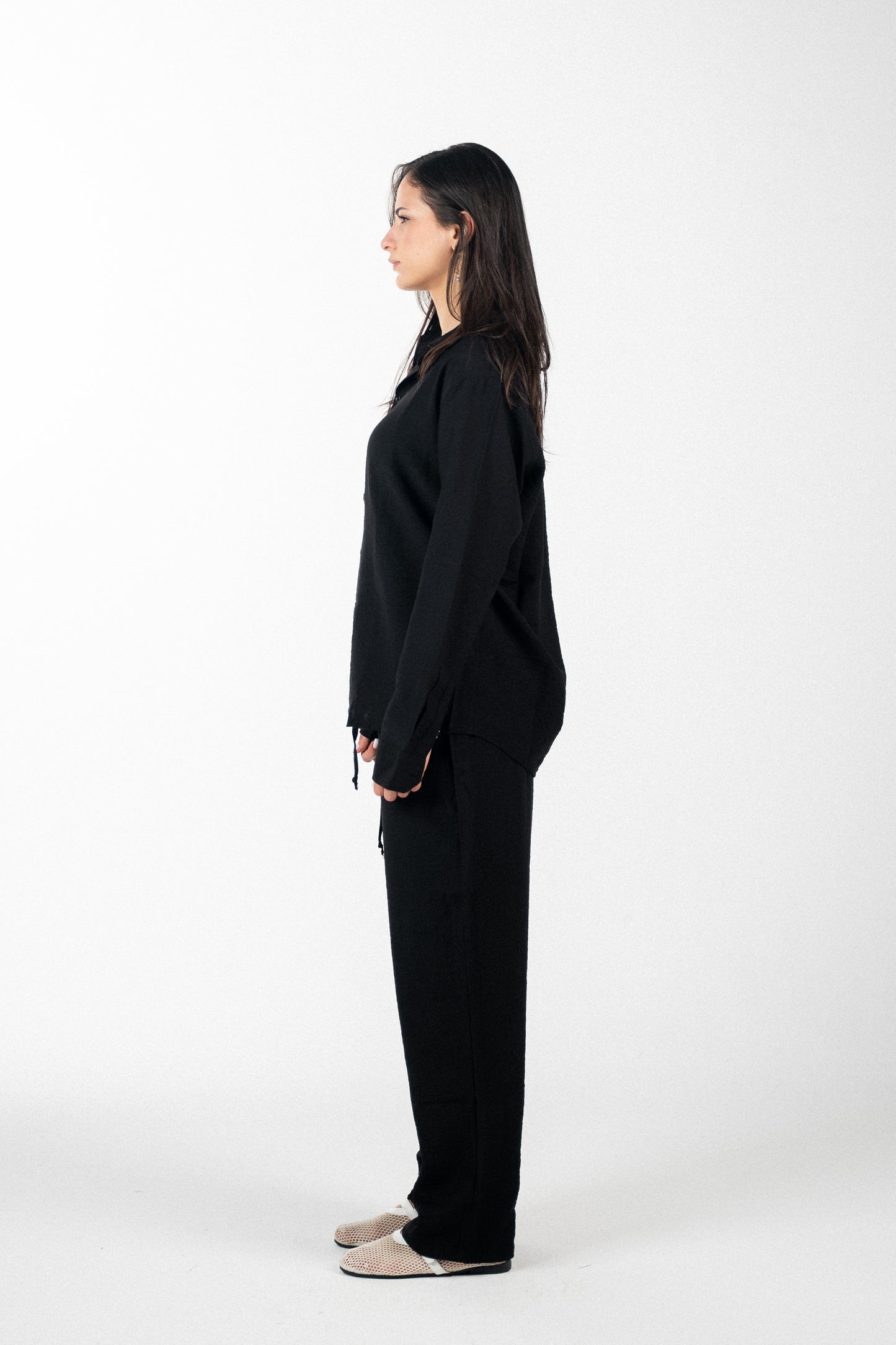 Linen Black Shirt