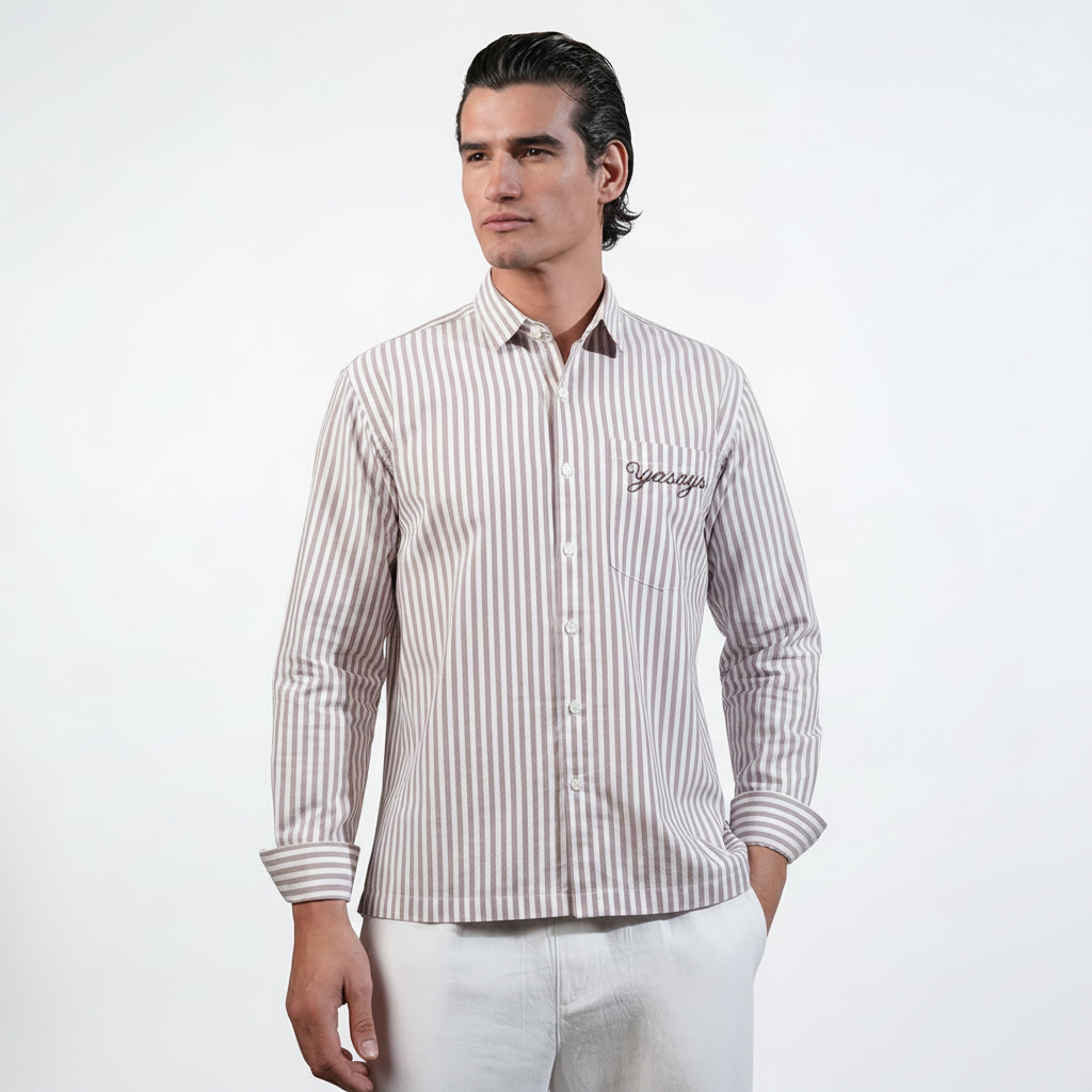 The Burgundy Stripe Shirt
