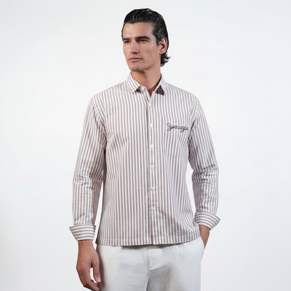 The Burgundy Stripe Shirt