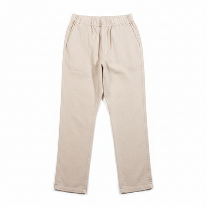 Beige Nomad Linen Pants