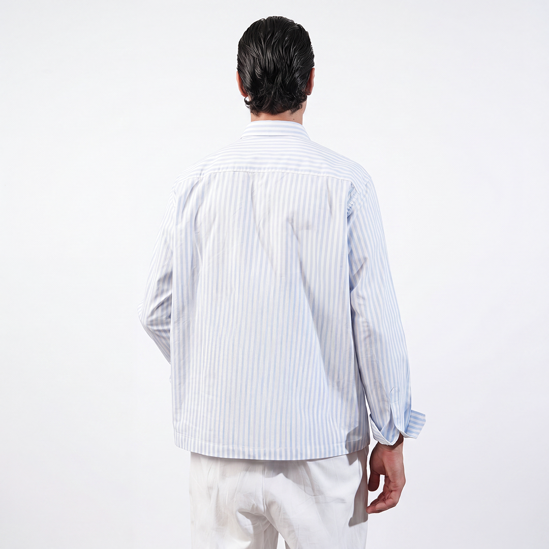 The Boxy Blue Stripe Shirt