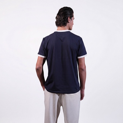 Classic Navy Ringer Tee