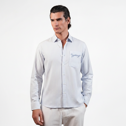 The Boxy Blue Stripe Shirt