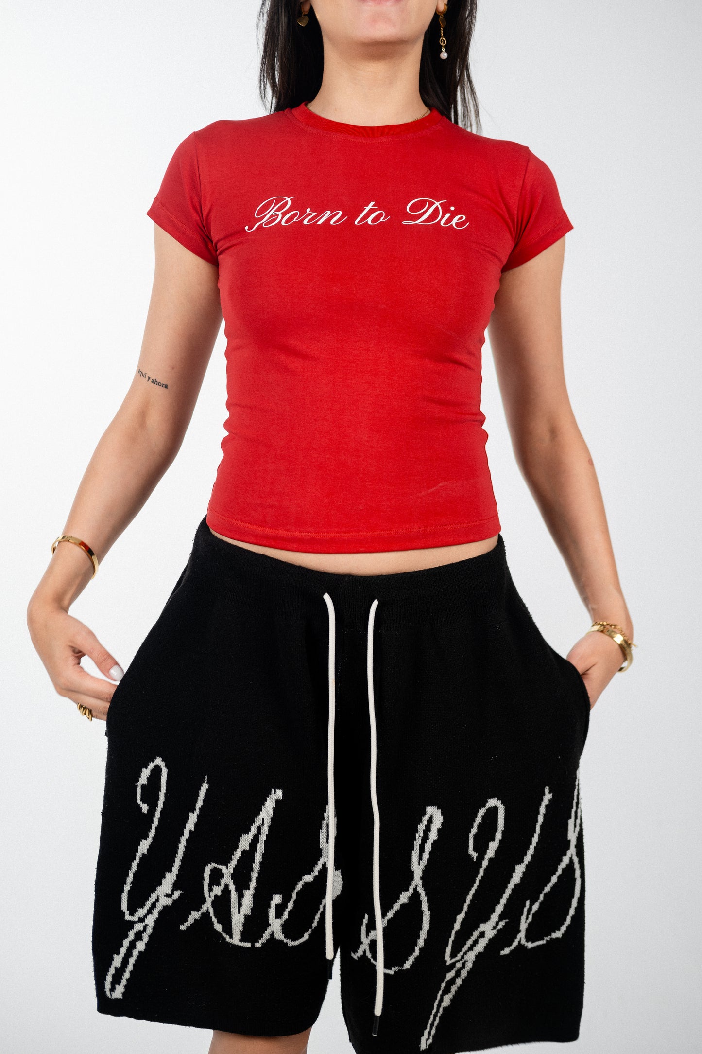 Red Born To Die Baby Tee