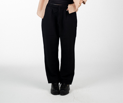 Linen Black Pants