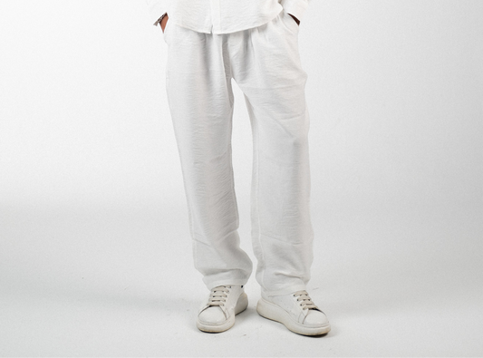 Linen White Pants