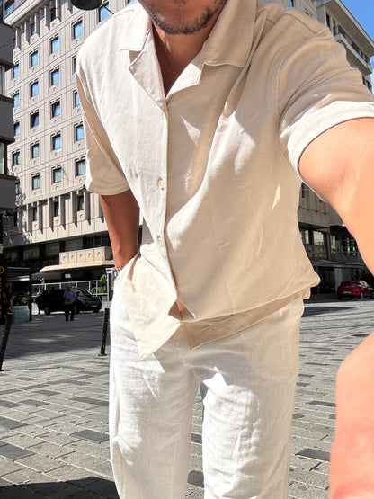 Beige Piqué Shirt