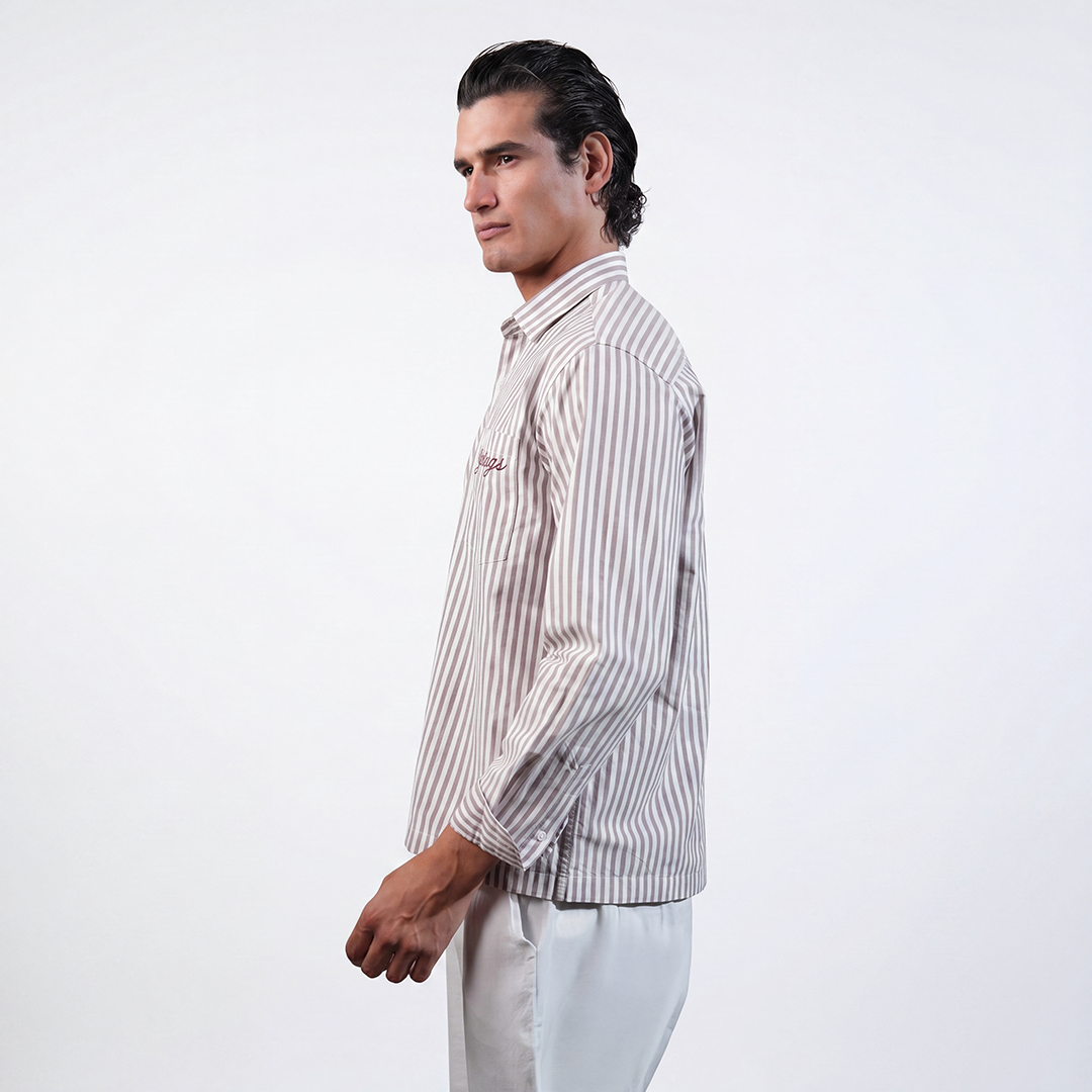 The Burgundy Stripe Shirt