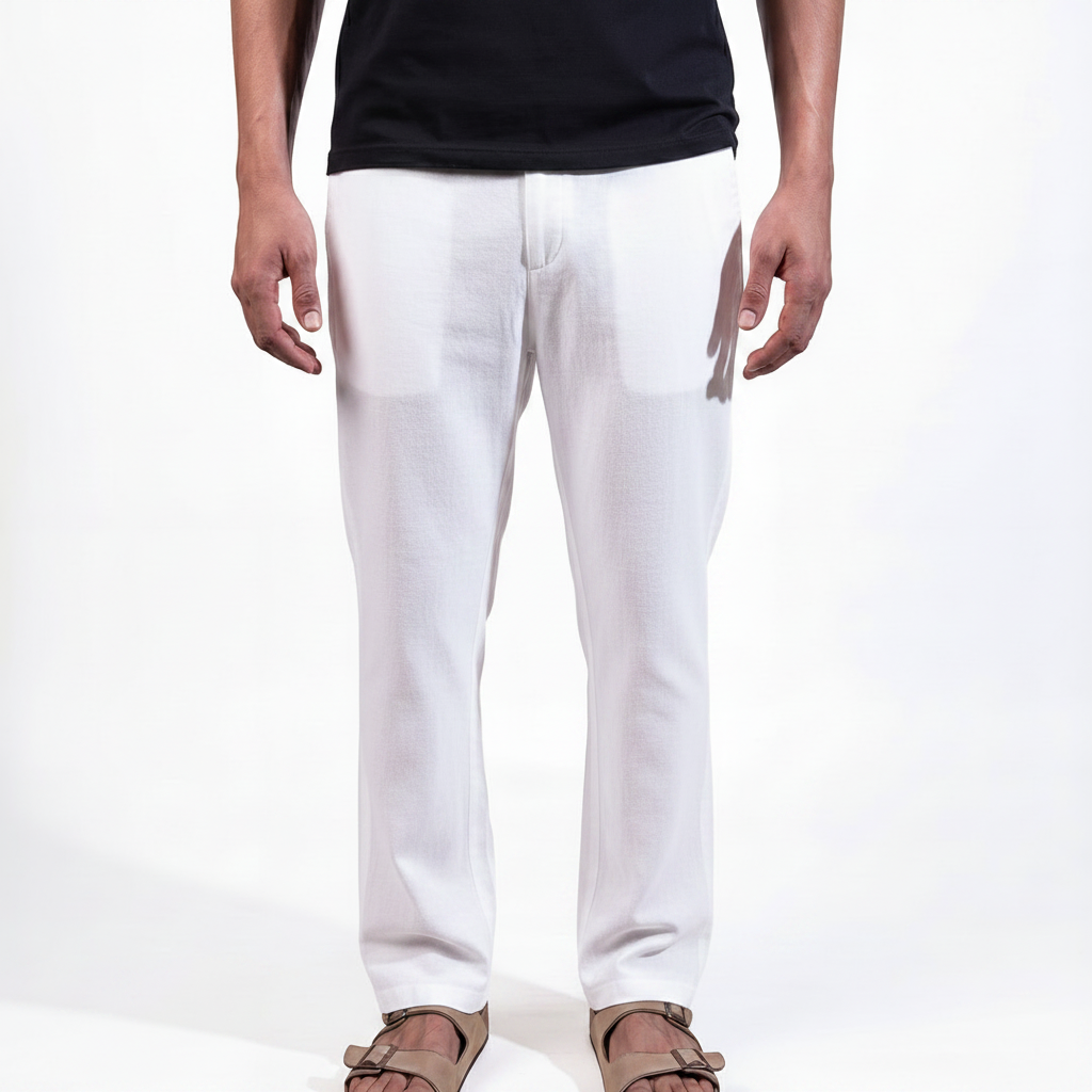 White Nomad Linen Pants
