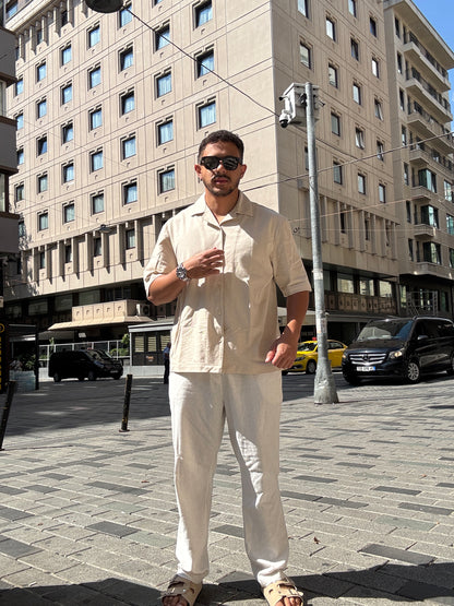 Beige Piqué Shirt