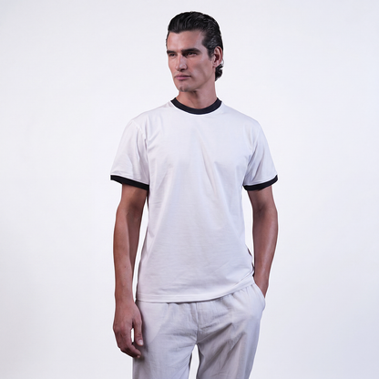 Classic White Ringer Tee