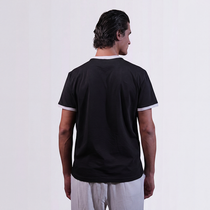 Classic Balck Ringer Tee