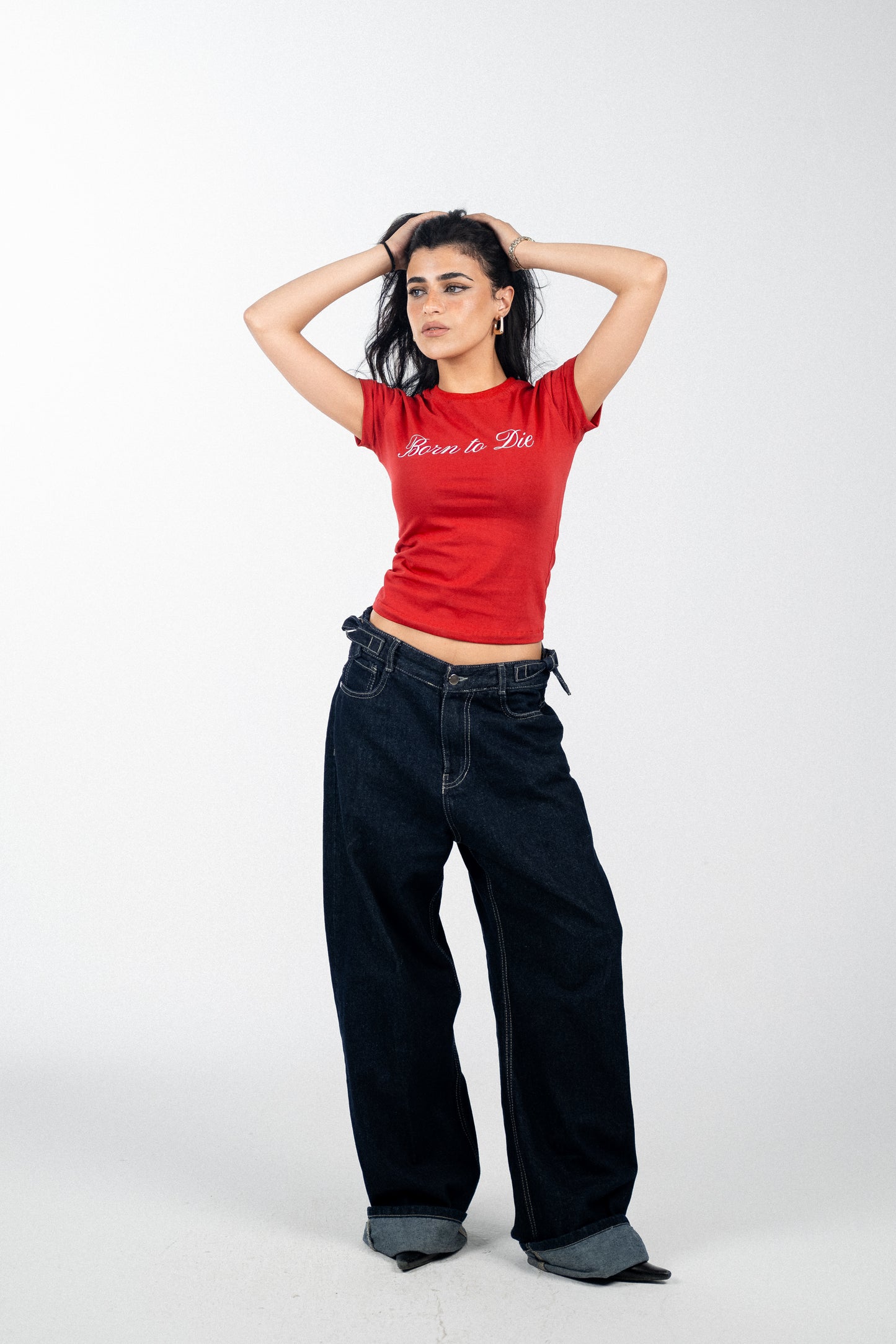 Red Born To Die Baby Tee