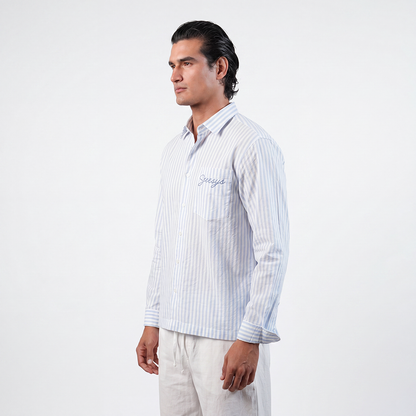 The Boxy Blue Stripe Shirt
