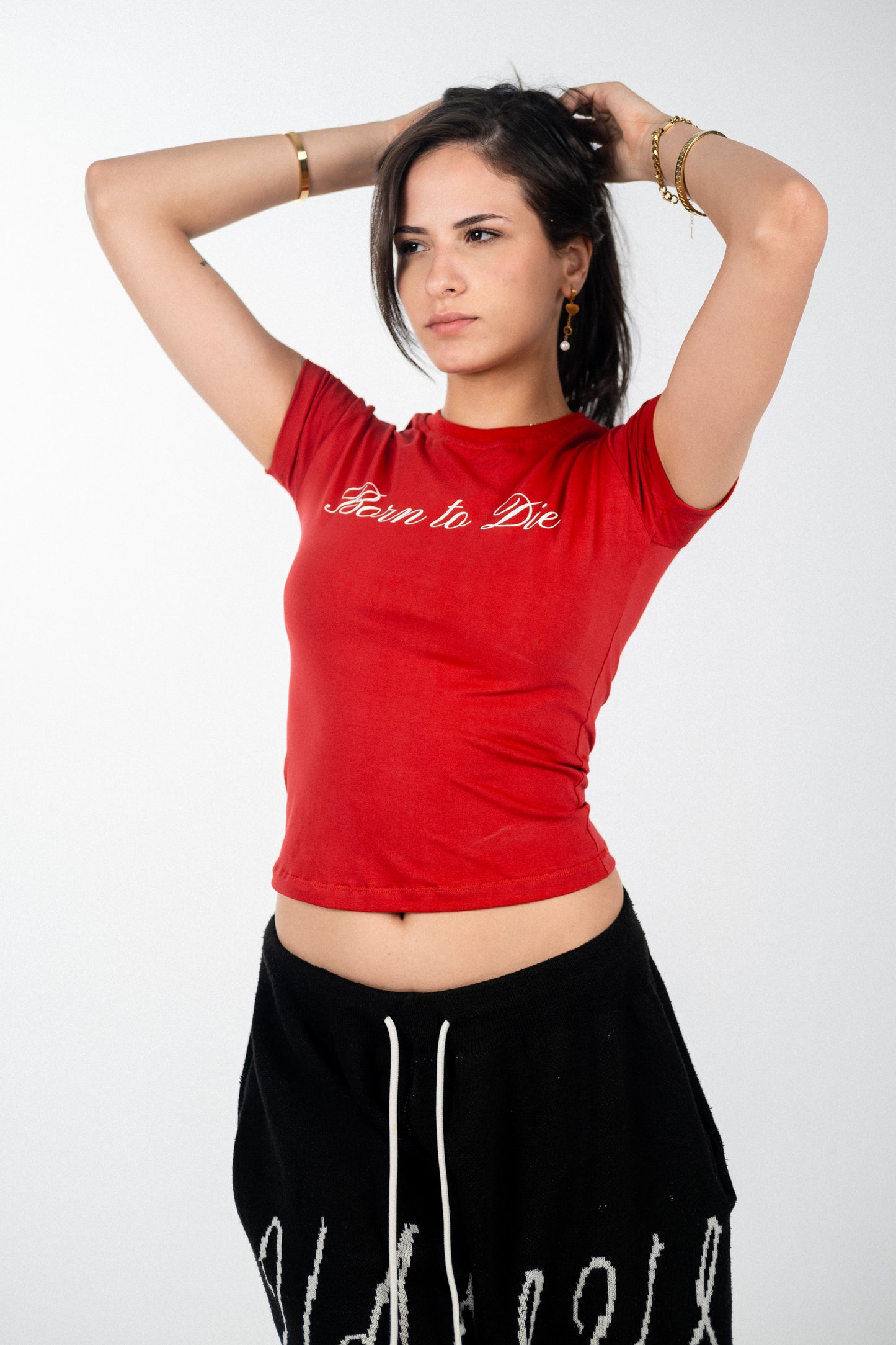 Red Born To Die Baby Tee