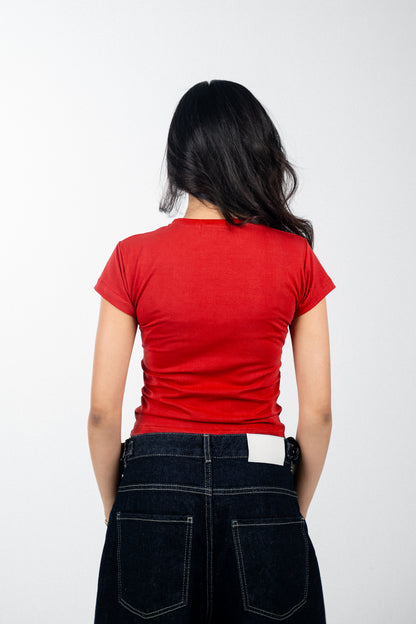 Red Born To Die Baby Tee