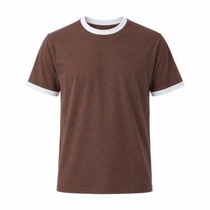 Classic Brown Ringer Tee