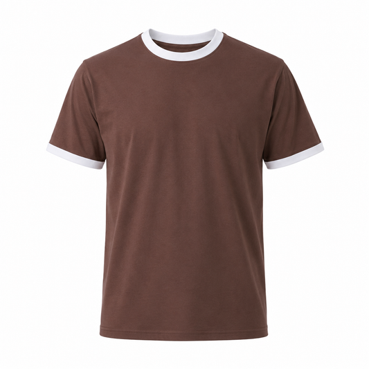 Classic Brown Ringer Tee
