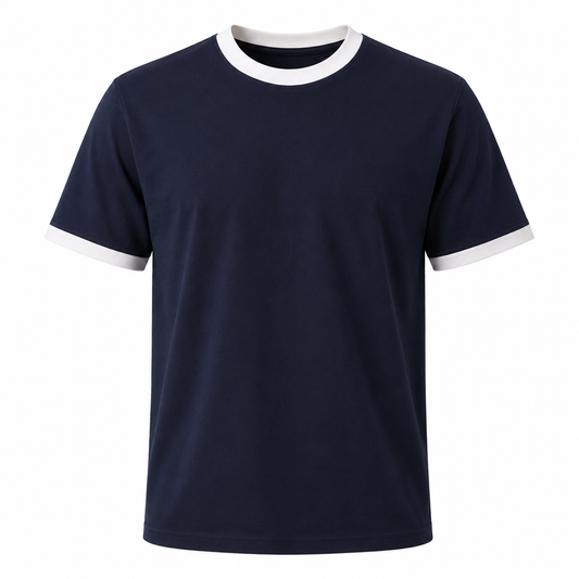 Classic Navy Ringer Tee