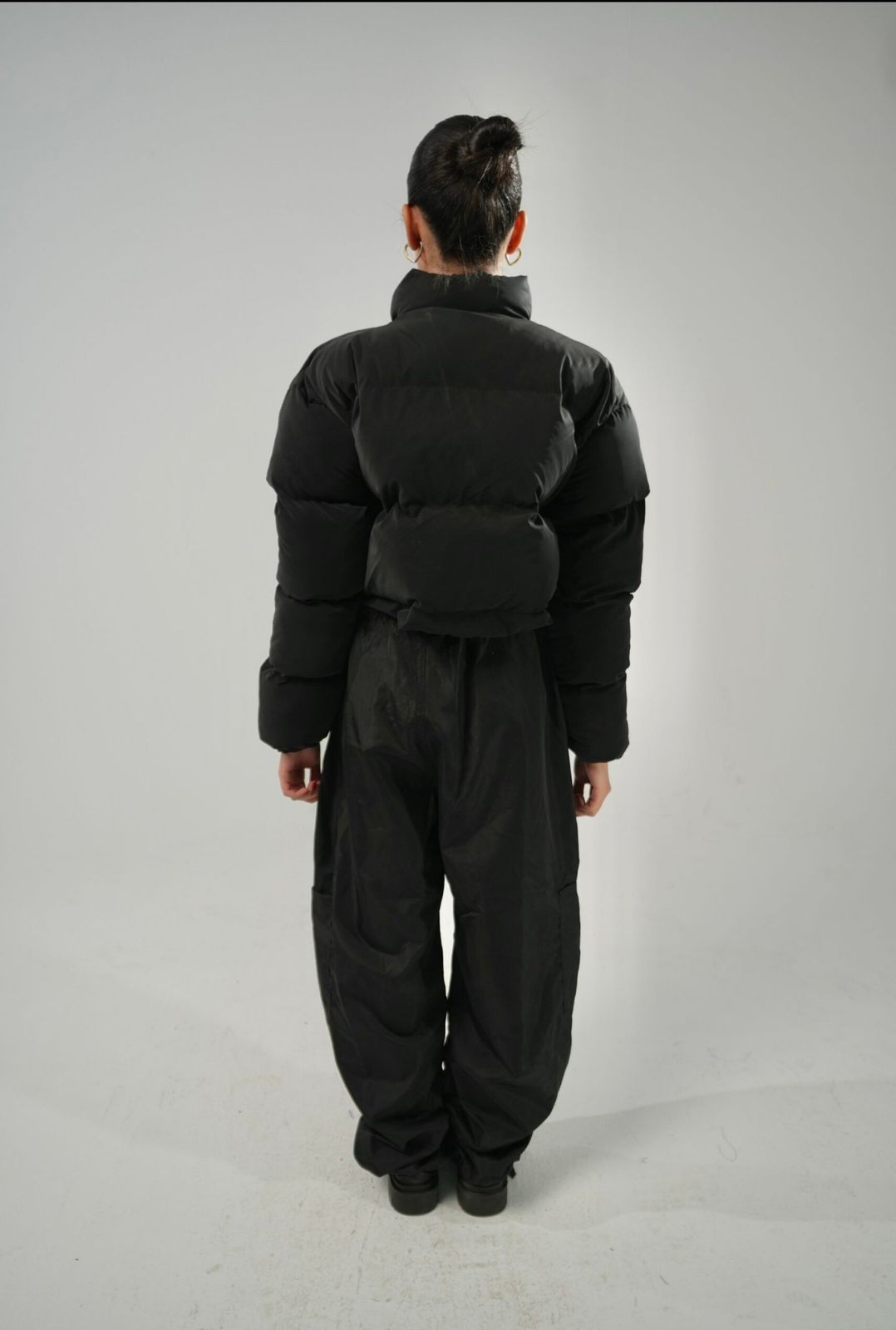 Black puffer cropped