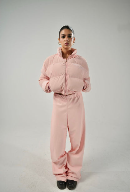 Pink Puffer Cropped