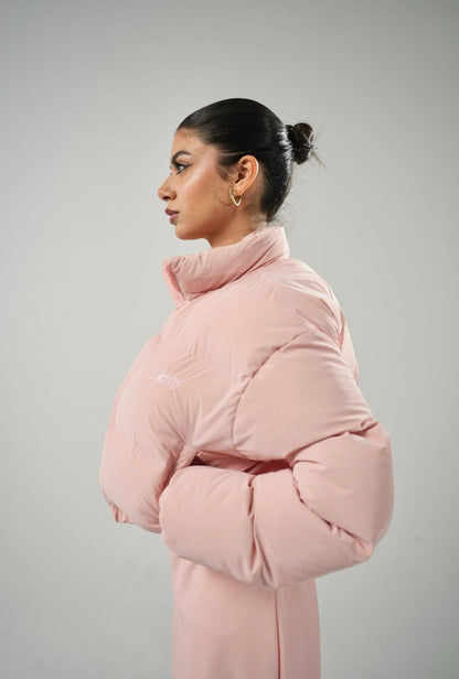 Pink Puffer Cropped