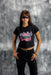 Black Cropped Cavity Teeth Tee