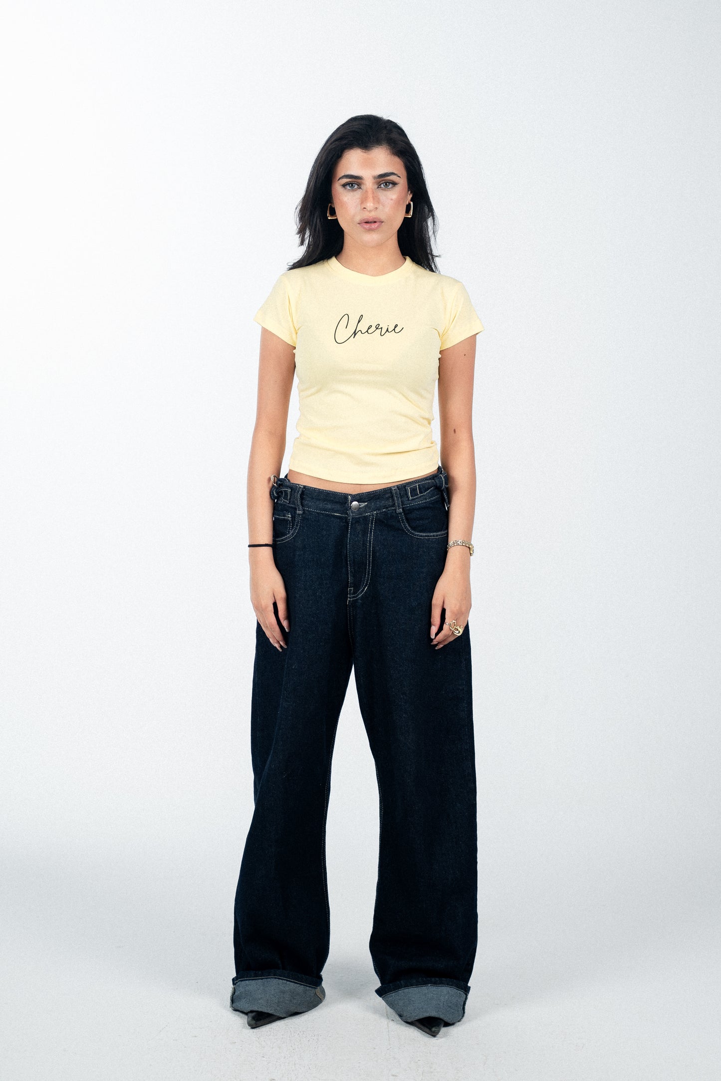 Yellow Cherie Baby Tee