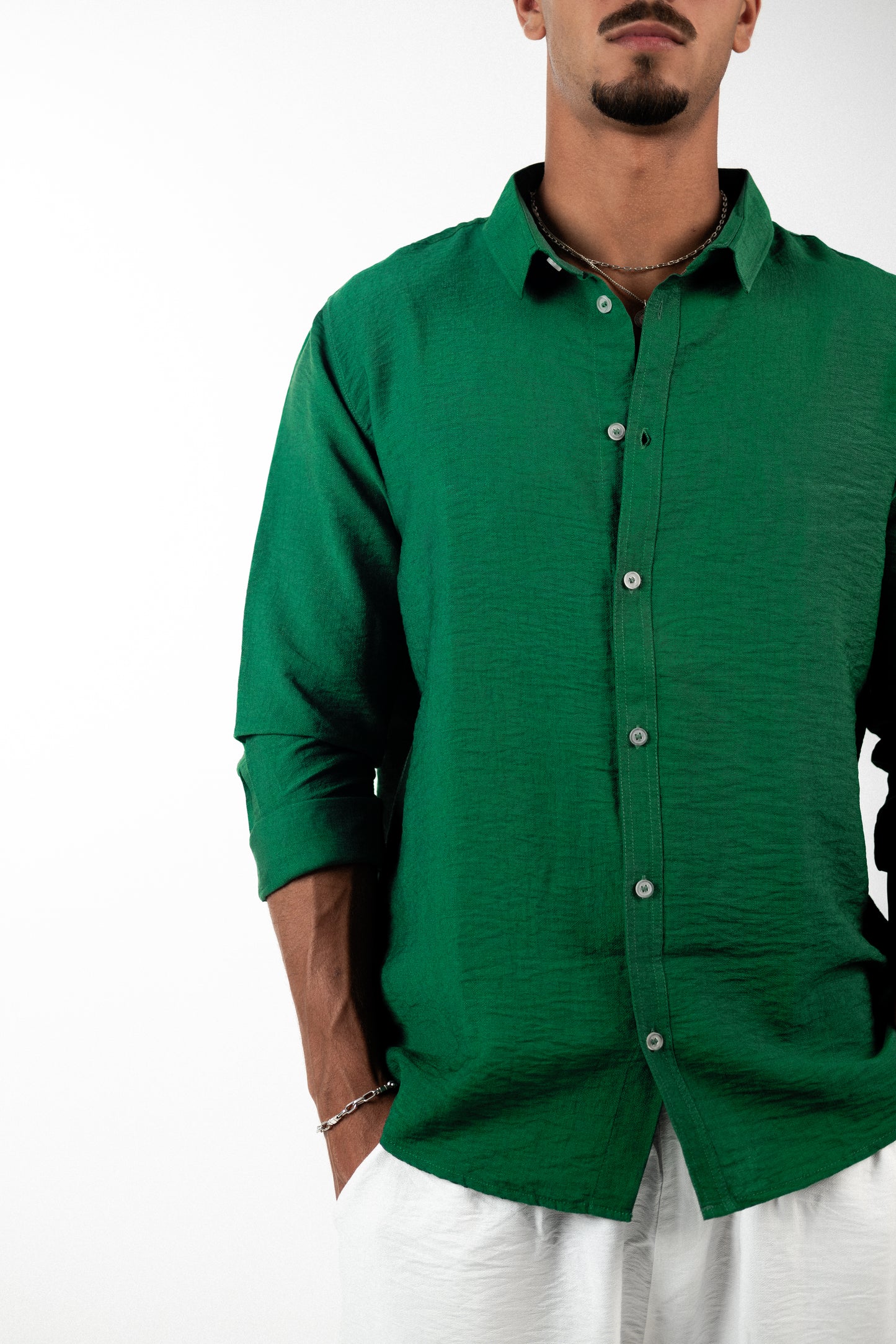 Linen Olive Shirt