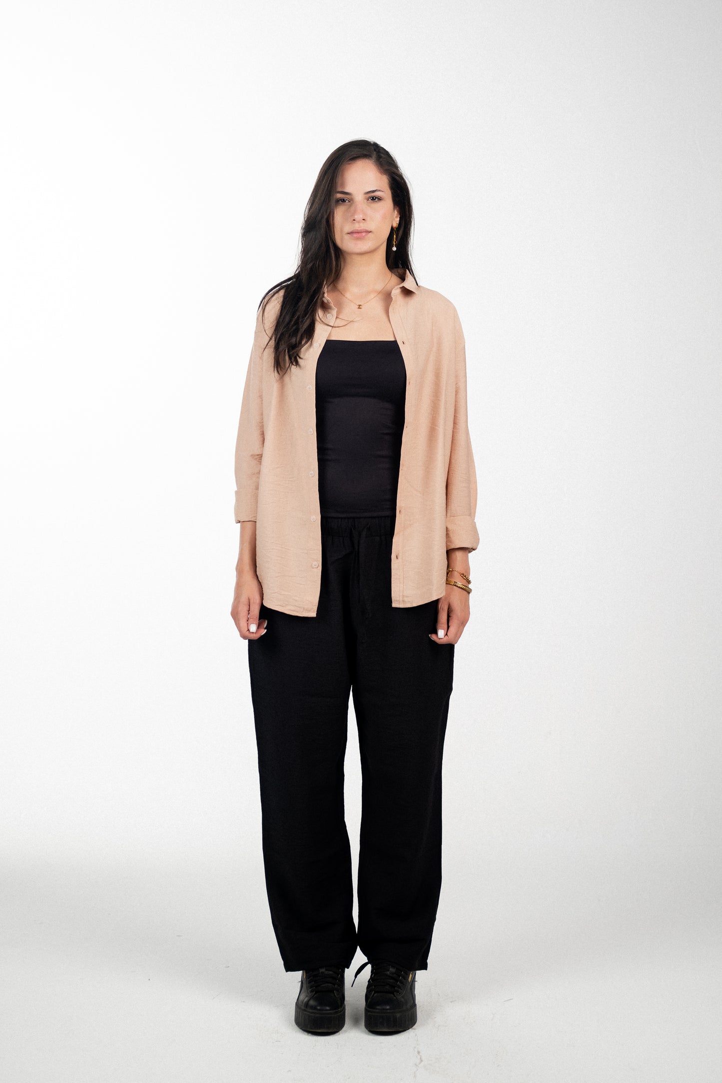 Linen Light Brown Shirt