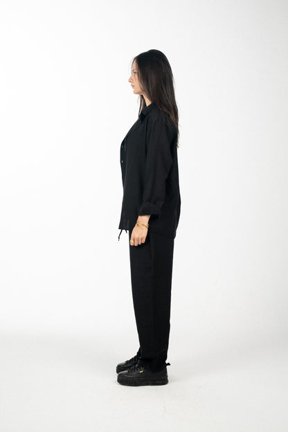 Linen Black Shirt