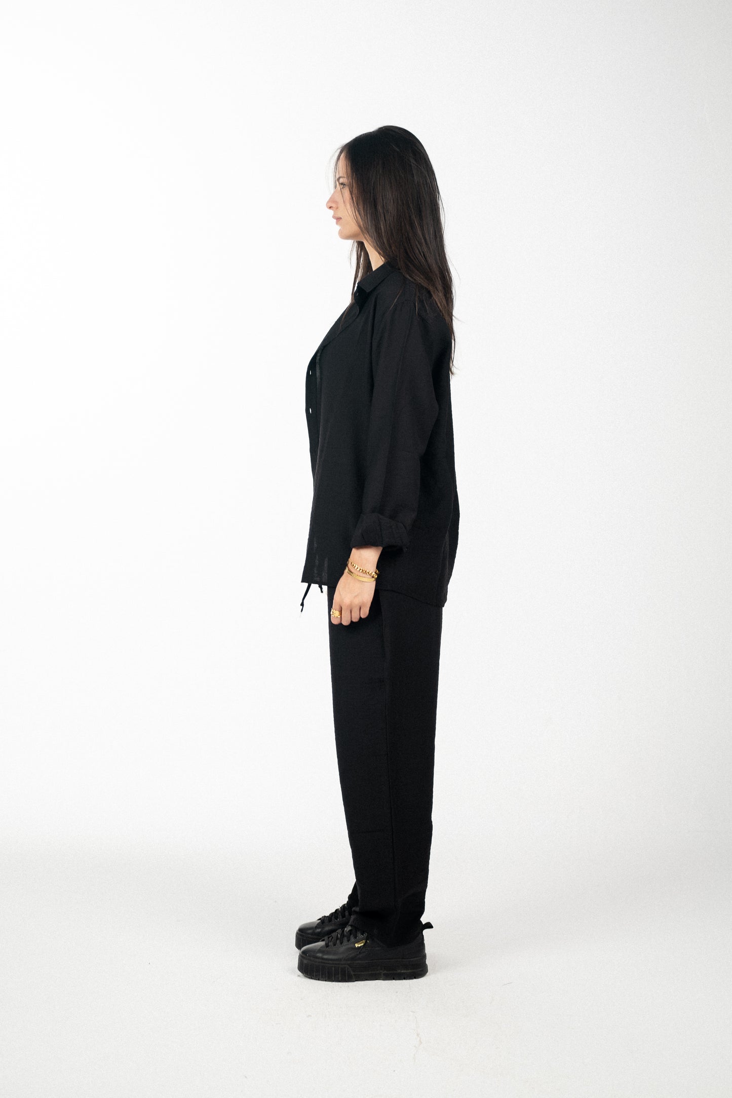 Linen Black Pants