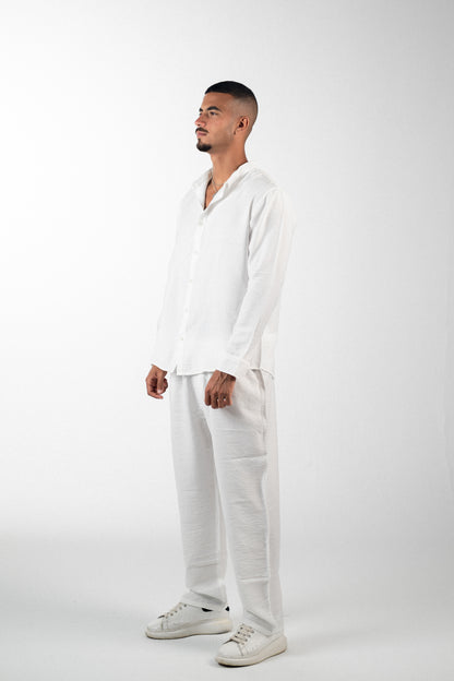 Linen White Shirt