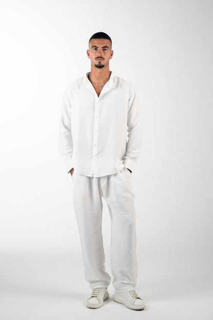 Linen White Shirt