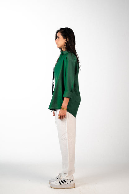 Linen Olive Shirt