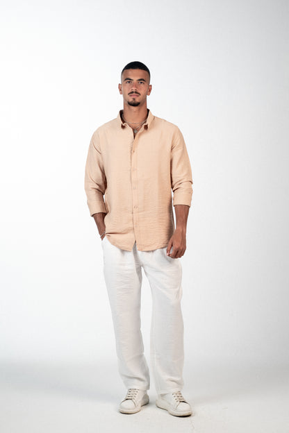 Linen White Pants