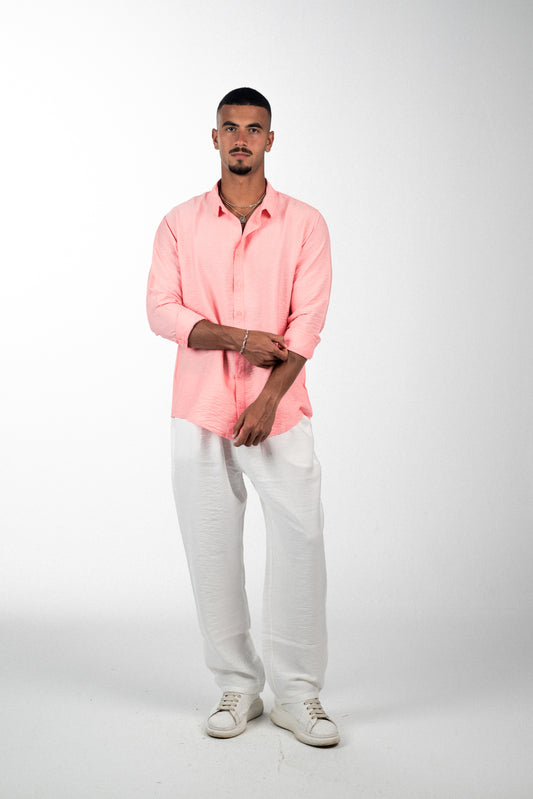 Linen Pink Shirt