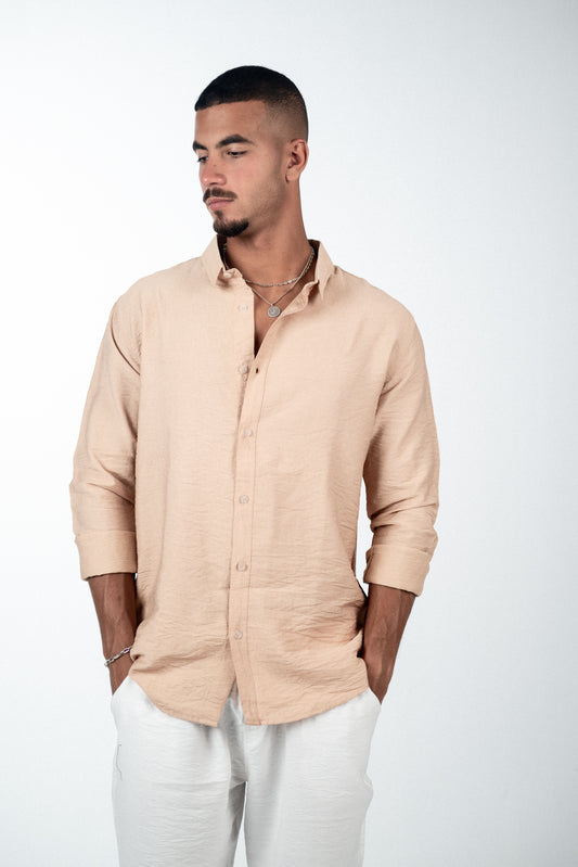 Linen Light Brown Shirt