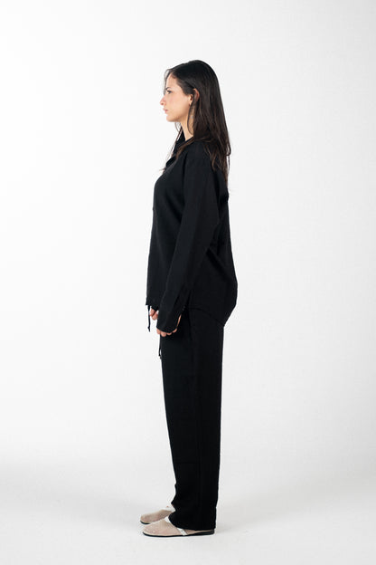 Linen Black Shirt