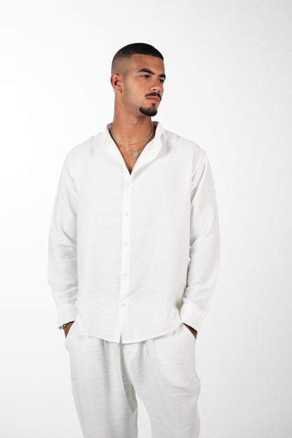 Linen White Shirt