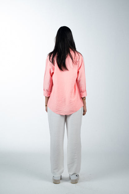 Linen Pink Shirt